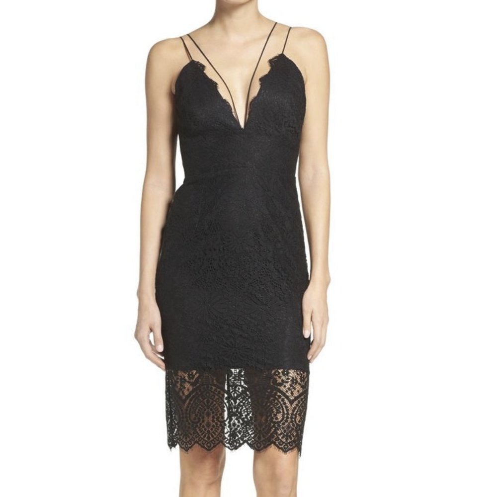 Bardot LBD Flora Lace Midi Dress - M